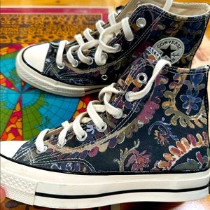 Fall Florals Converse Chuck 70 High Tops